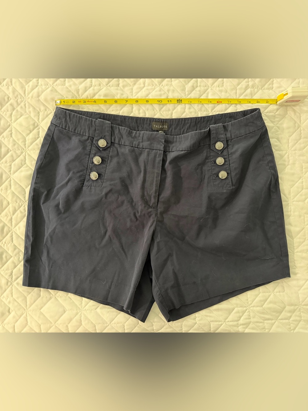 Talbots Dressy Navy Blue Shorts 18WP